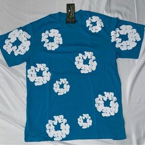 Denim Tears Shirt-Blue with White Size: XL